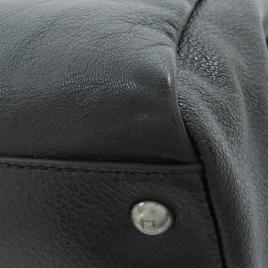 FENDI Handbag Calfskin black Peekaboo 2WAY Women Used Authentic