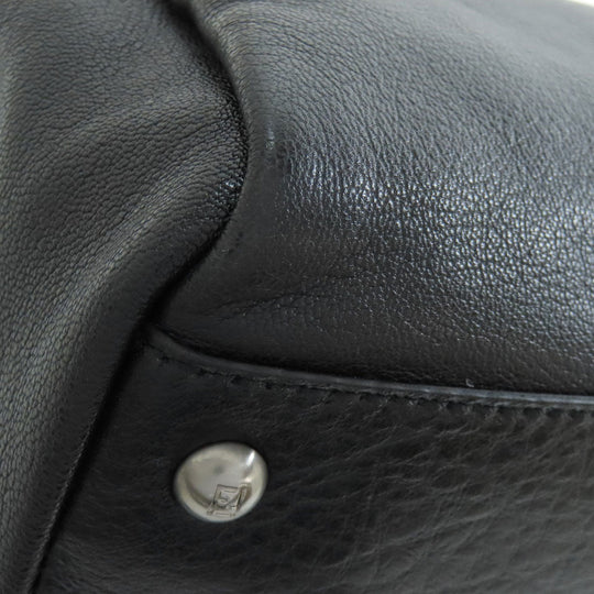 FENDI Handbag Calfskin black Peekaboo 2WAY Women Used Authentic