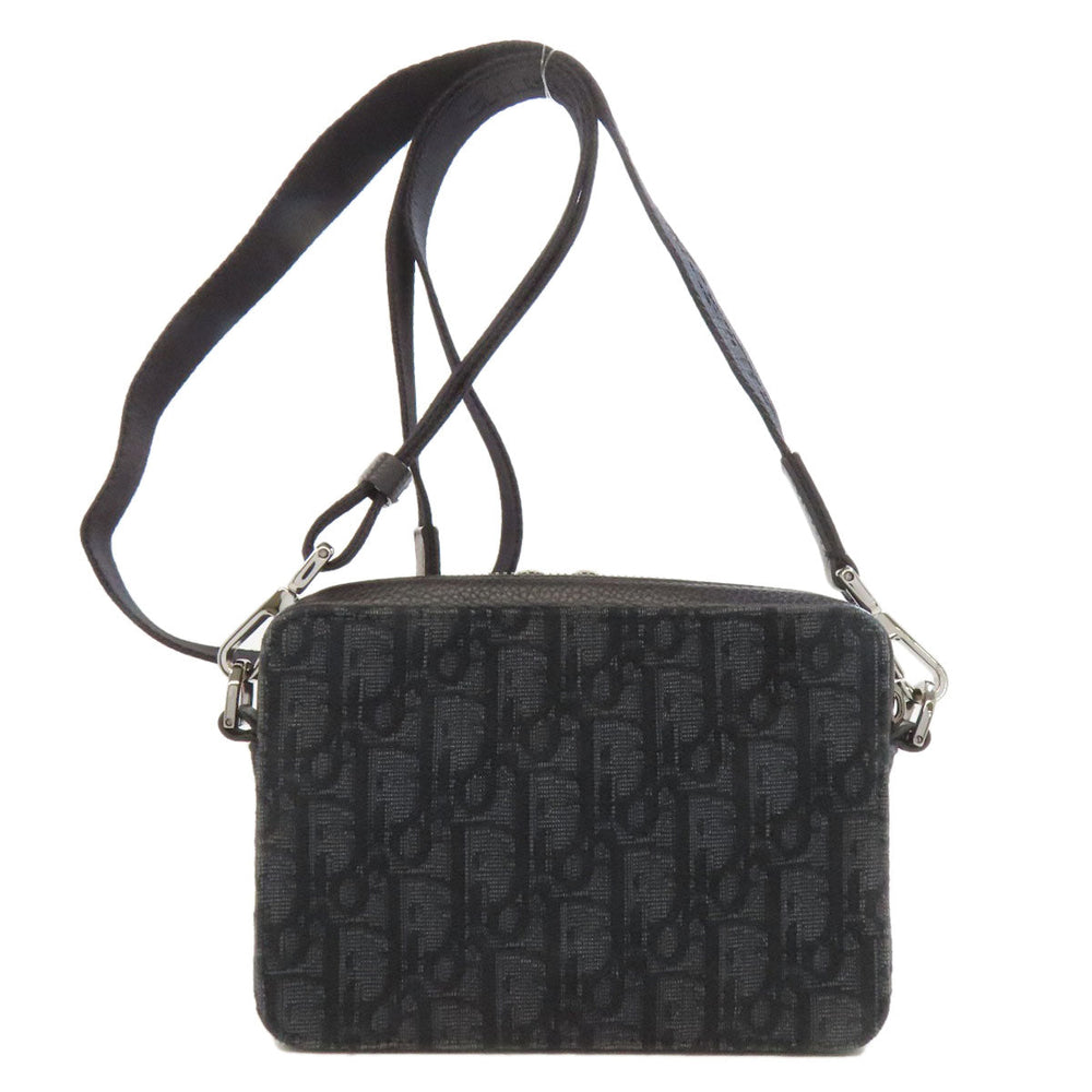 Christian Dior Shoulder Bag canvas black Trotter Women Used Authentic
