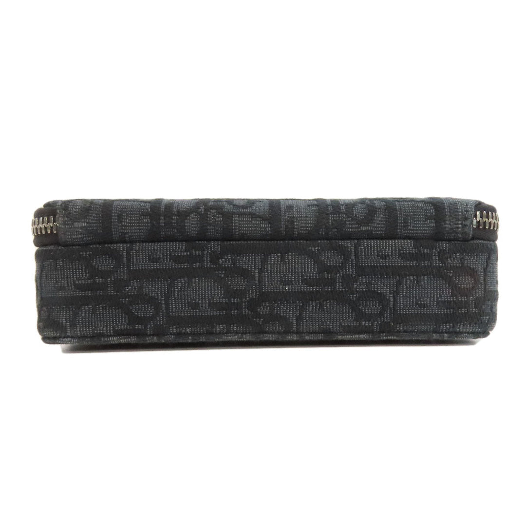 Christian Dior Shoulder Bag canvas black Trotter Women Used Authentic