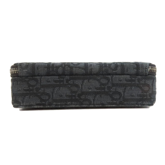 Christian Dior Shoulder Bag canvas black Trotter Women Used Authentic