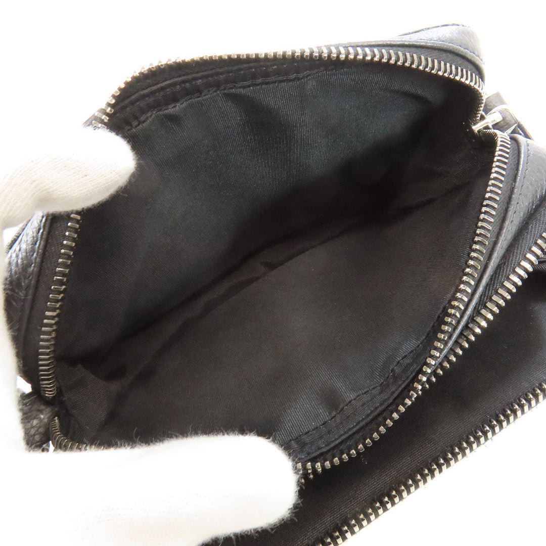 Christian Dior Shoulder Bag canvas black Trotter Women Used Authentic