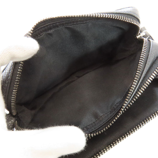 Christian Dior Shoulder Bag canvas black Trotter Women Used Authentic