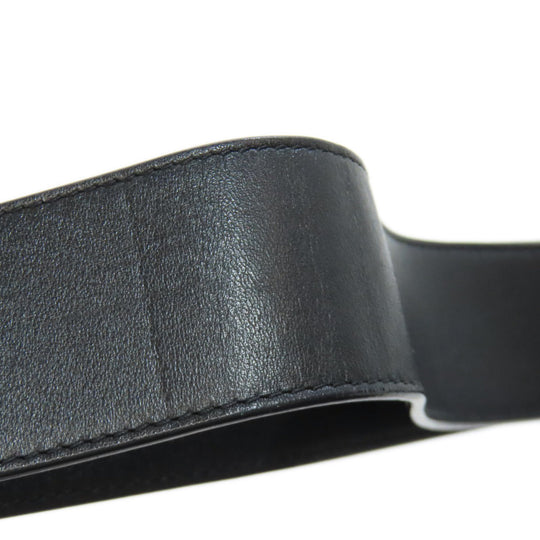 CHANEL Shoulder Bag lambskin black Boy Chanel SilverMetal Women Used Authentic