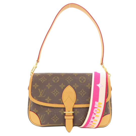 LOUIS VUITTON Shoulder Bag M46049 Monogram canvas Brown Diane NM PM Women Used Authentic