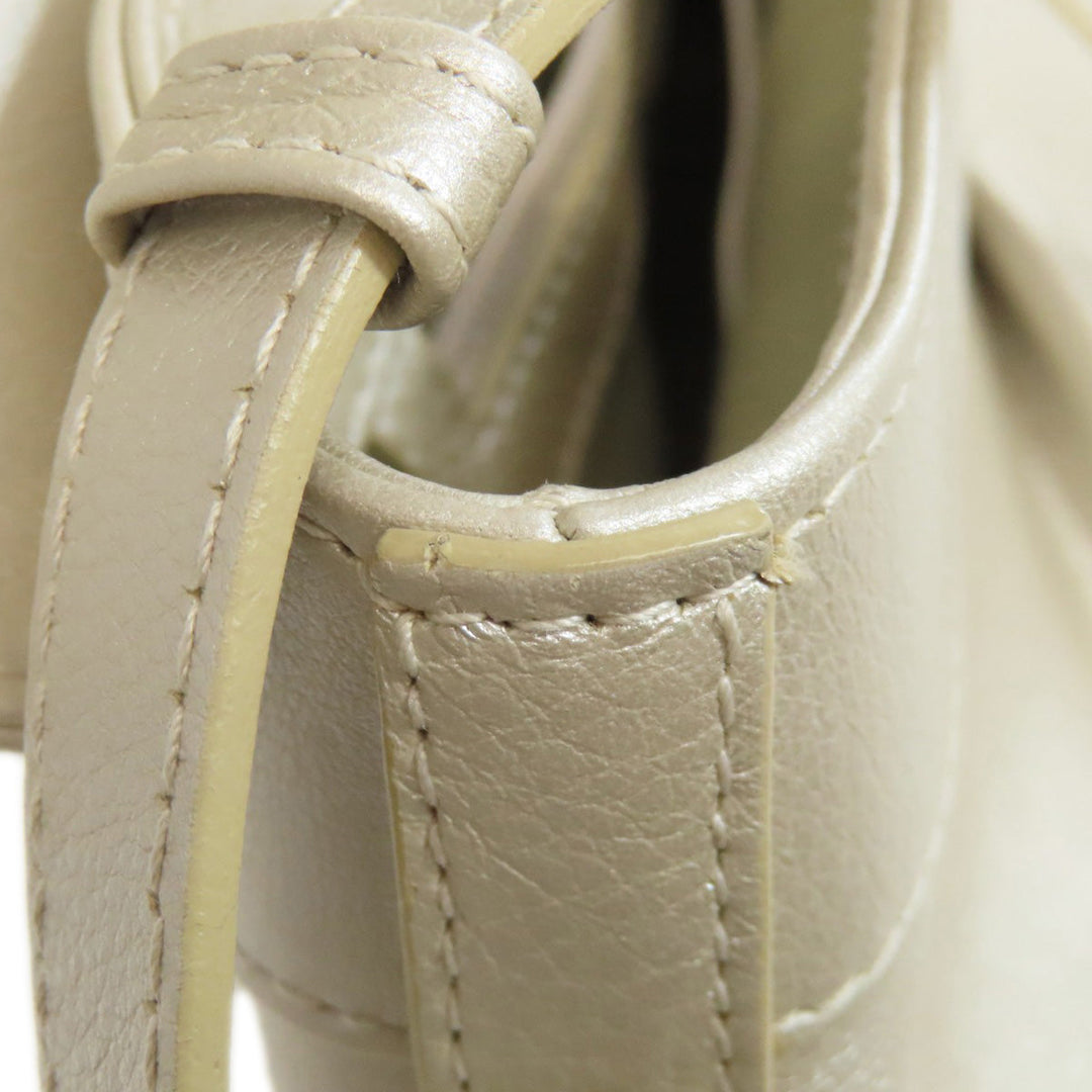 BVLGARI Shoulder Bag leather white Chandra