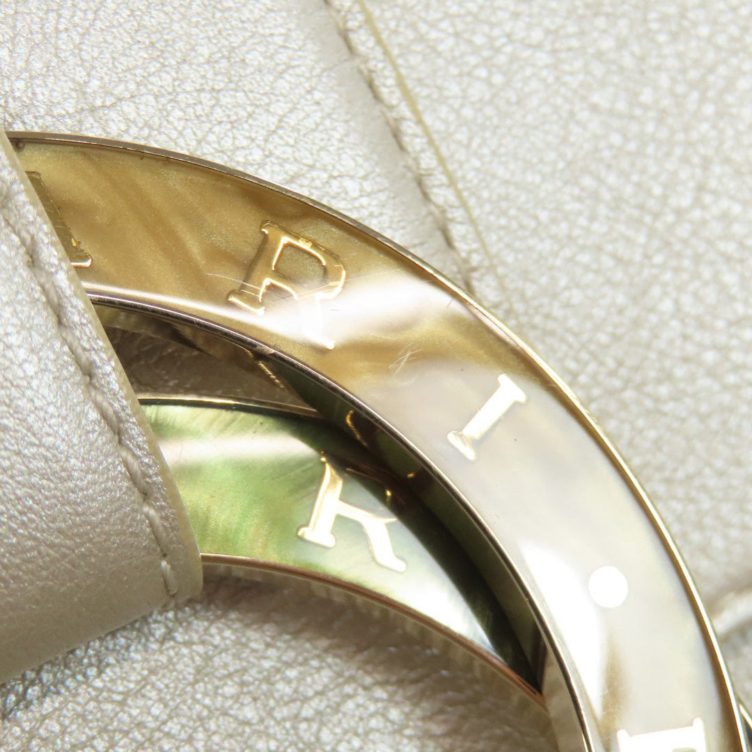 BVLGARI Shoulder Bag leather white Chandra