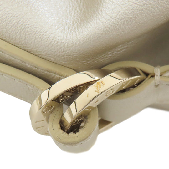 BVLGARI Shoulder Bag leather white Chandra