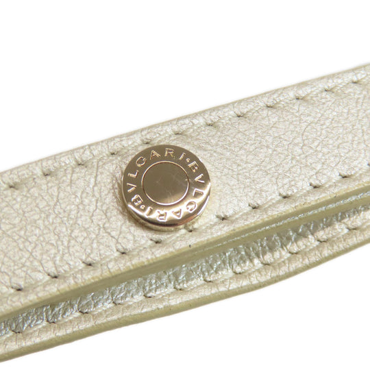 BVLGARI Shoulder Bag leather white Chandra
