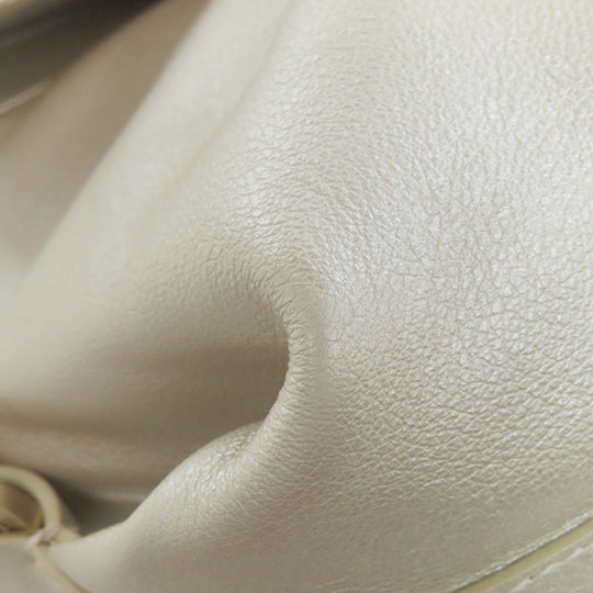 BVLGARI Shoulder Bag leather white Chandra