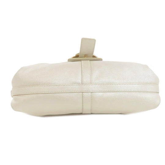 BVLGARI Shoulder Bag leather white Chandra
