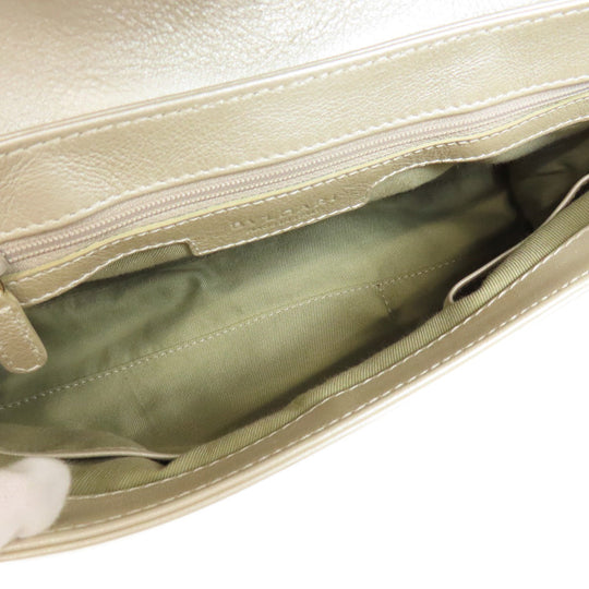 BVLGARI Shoulder Bag leather white Chandra