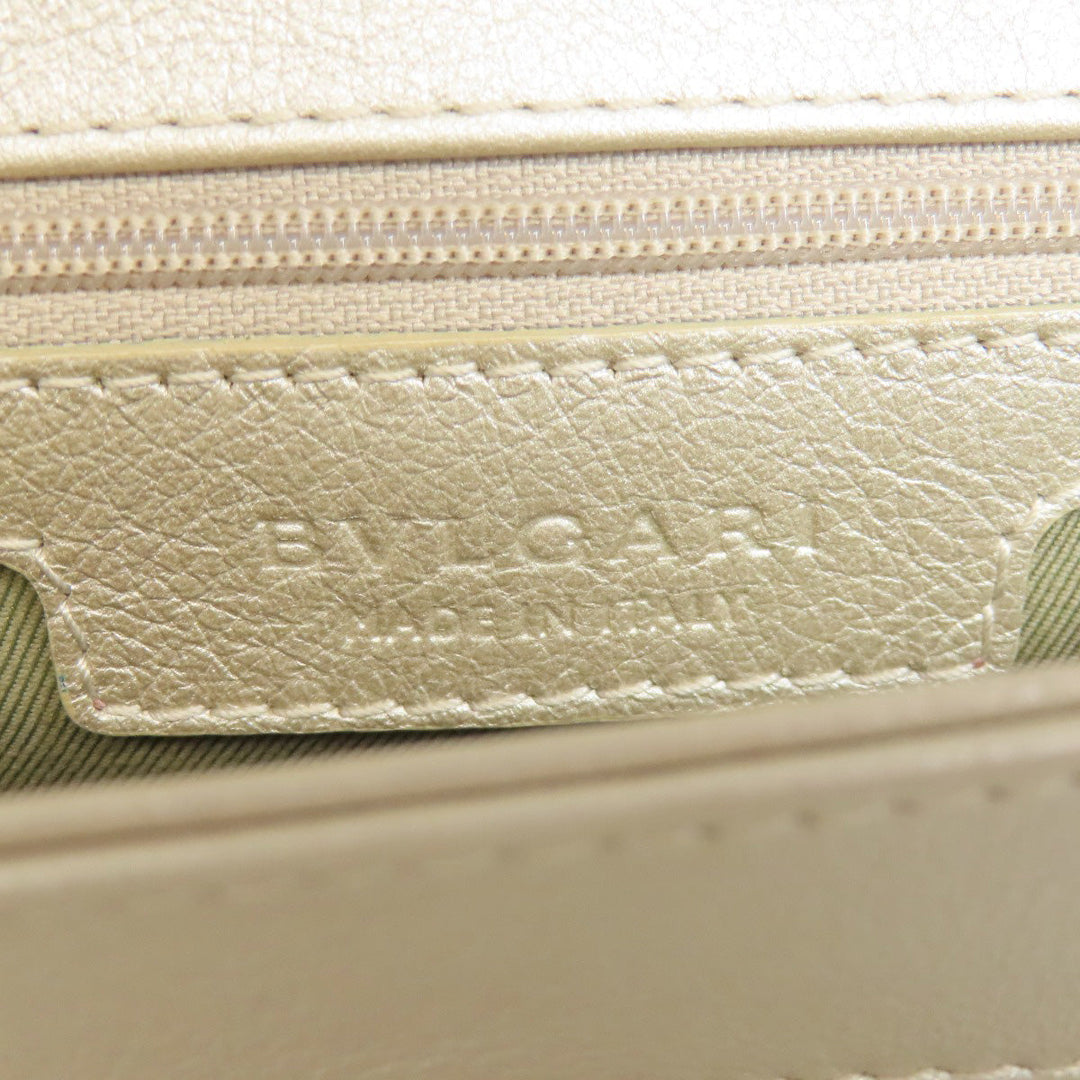 BVLGARI Shoulder Bag leather white Chandra
