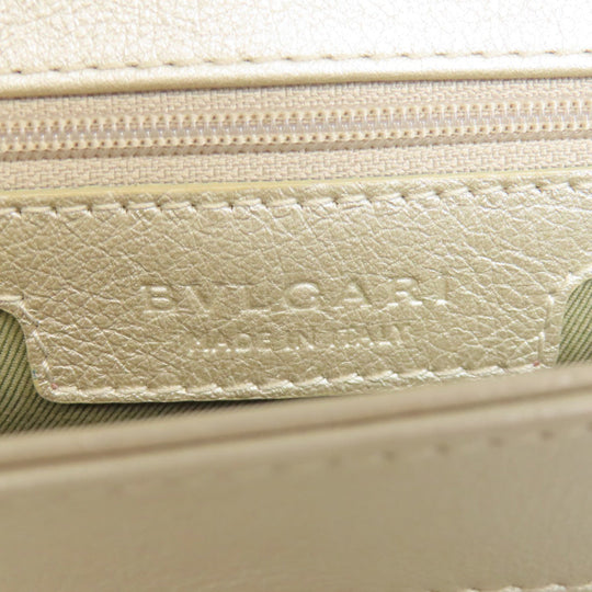 BVLGARI Shoulder Bag leather white Chandra