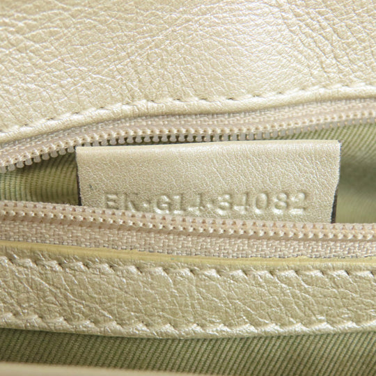 BVLGARI Shoulder Bag leather white Chandra