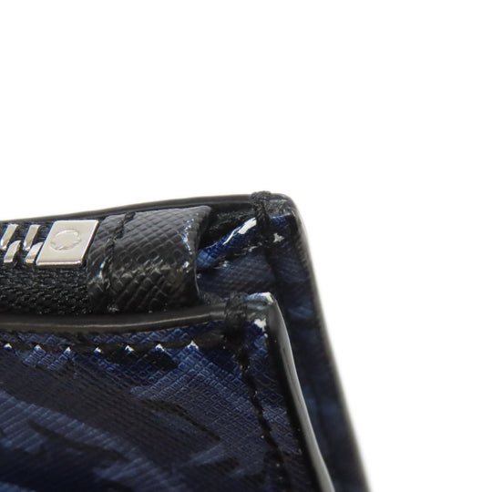 MONTBLANC Clutch bag PVC Navy Maison Kitsune collaboration Women Used Authentic
