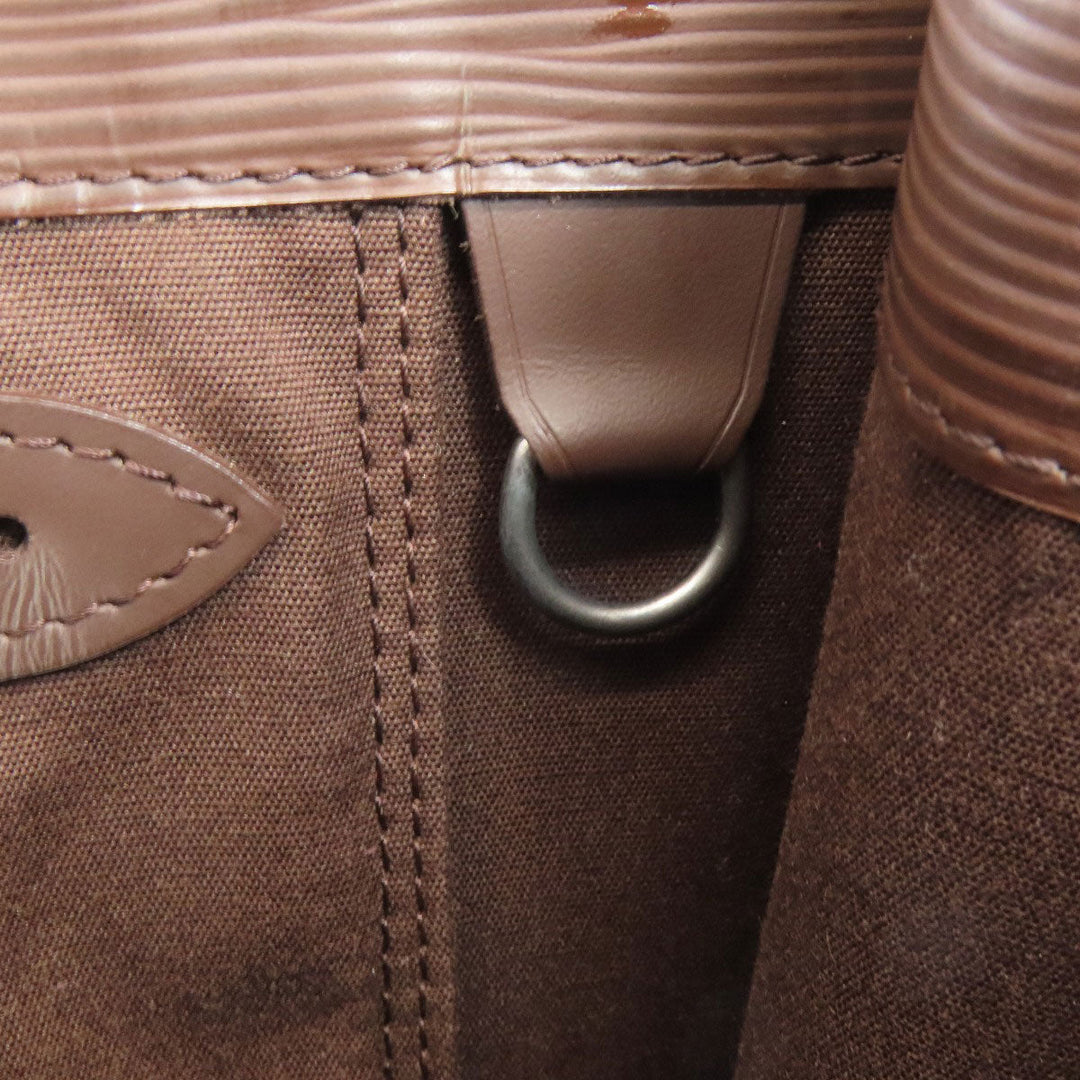 LOUIS VUITTON Handbag M5274D Epi Brown Sac Plat Women Used Authentic