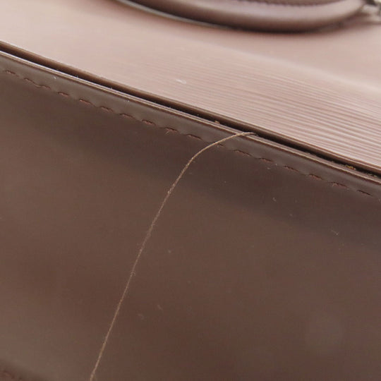 LOUIS VUITTON Handbag M5274D Epi Brown Sac Plat Women Used Authentic