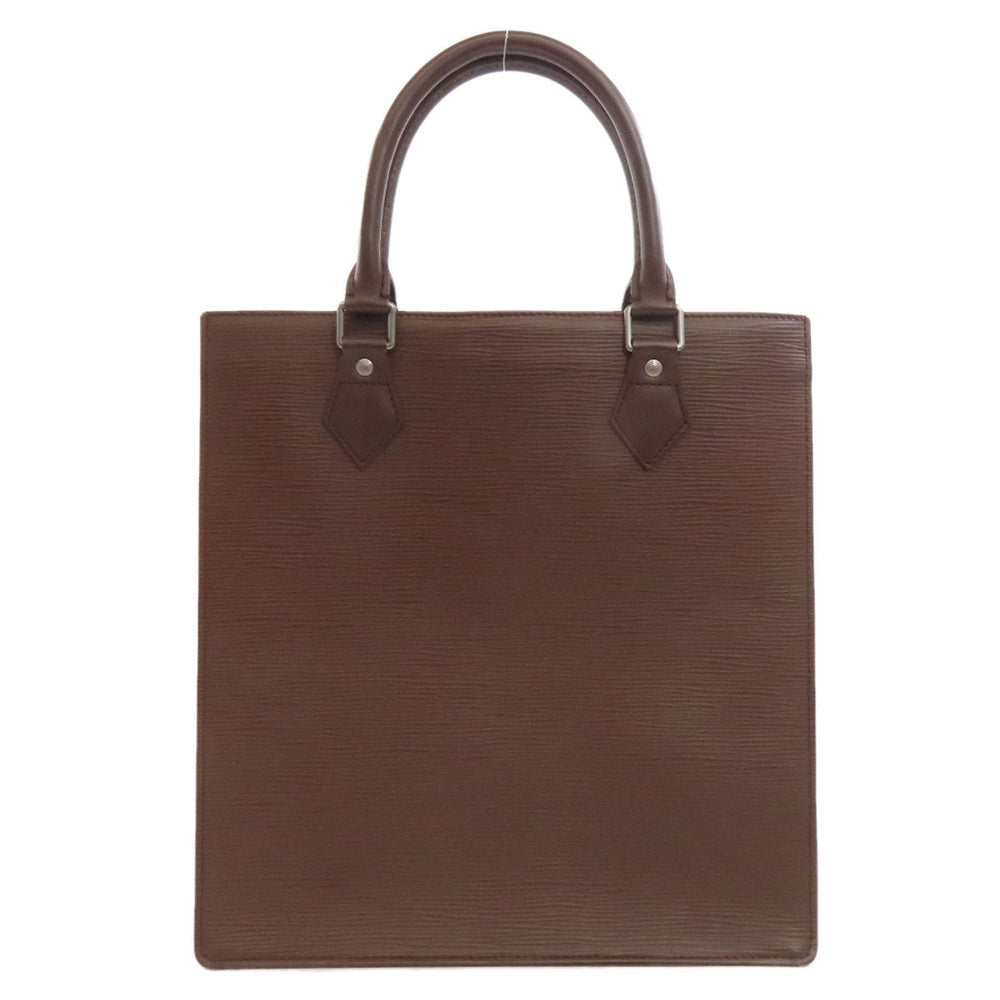 LOUIS VUITTON Handbag M5274D Epi Brown Sac Plat Women Used Authentic