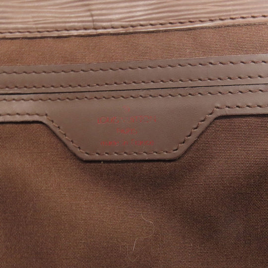 LOUIS VUITTON Handbag M5274D Epi Brown Sac Plat Women Used Authentic