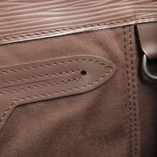 LOUIS VUITTON Handbag M5274D Epi Brown Sac Plat Women Used Authentic