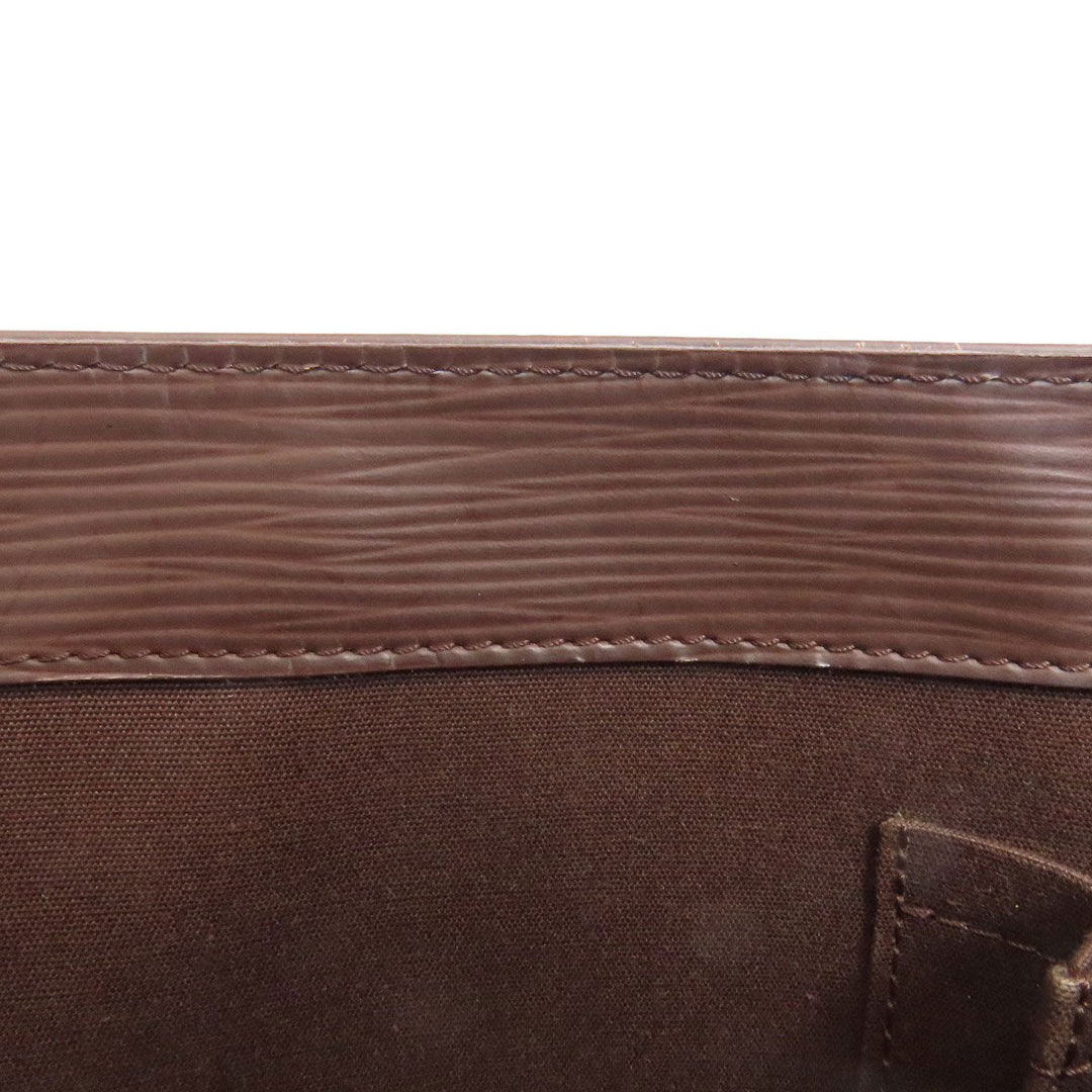 LOUIS VUITTON Handbag M5274D Epi Brown Sac Plat Women Used Authentic