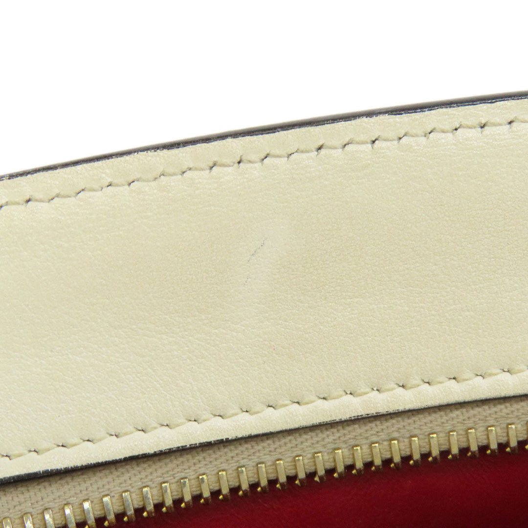 PRADA Shoulder Bag leather Red Lip mark Women Used Authentic