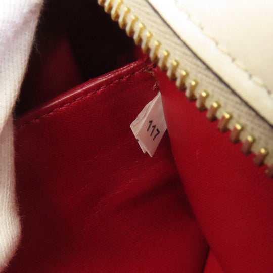 PRADA Shoulder Bag leather Red Lip mark Women Used Authentic