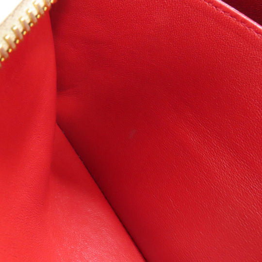 PRADA Shoulder Bag leather Red Lip mark Women Used Authentic