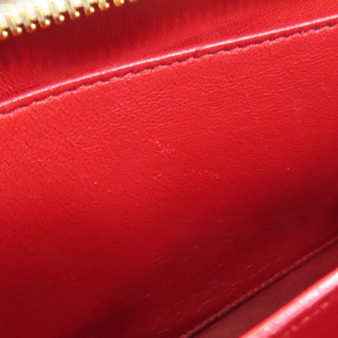 PRADA Shoulder Bag leather Red Lip mark Women Used Authentic