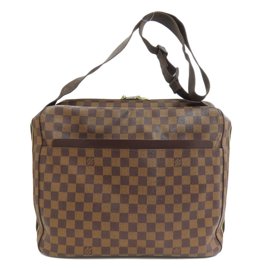LOUIS VUITTON Shoulder Bag N45251 Damier canvas Brown Dorsoduro Women Used Authentic