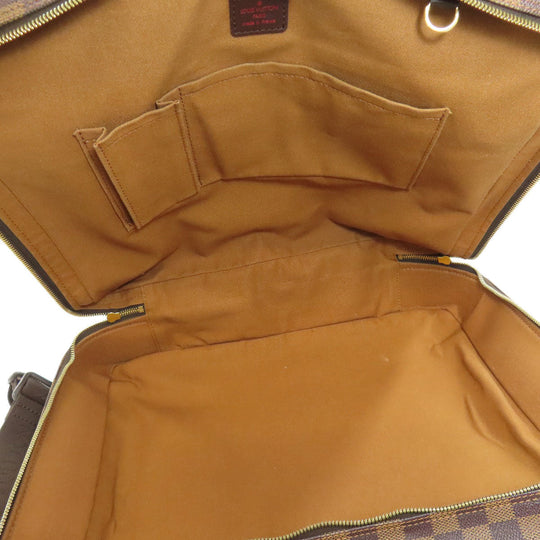 LOUIS VUITTON Shoulder Bag N45251 Damier canvas Brown Dorsoduro Women Used Authentic