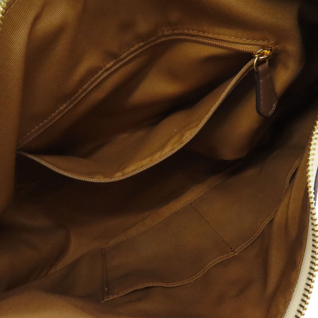 COACH Shoulder Bag CI104 leather white MAHLE HOBO FLORAL CLUSTERS PRINT 2WAY Women Used Authentic