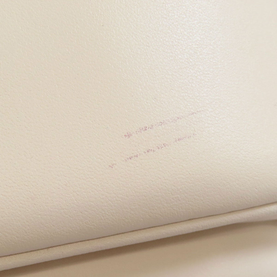 COACH Shoulder Bag CR098 leather white Pace Messenger Bag Women Used Authentic