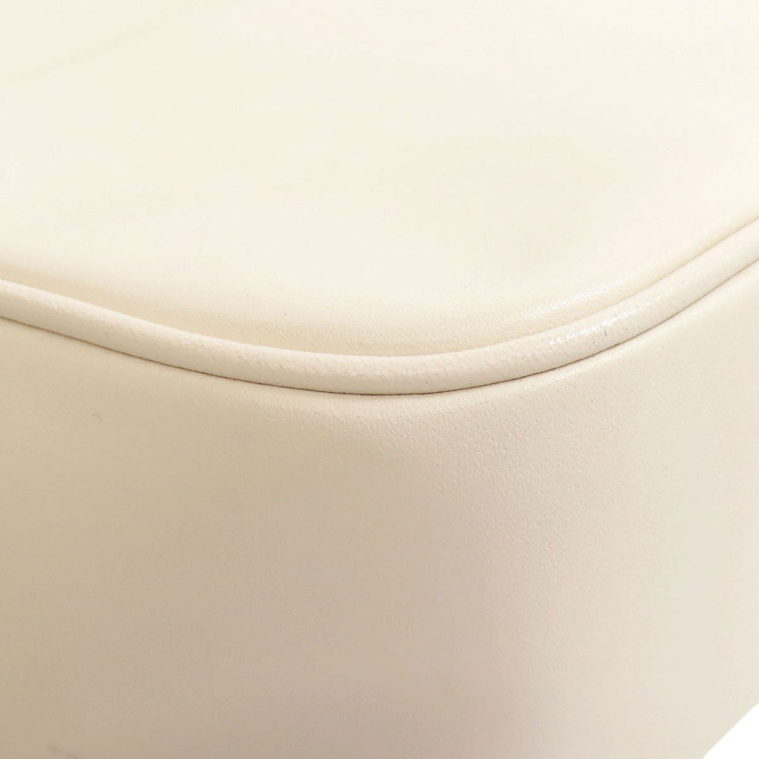 COACH Shoulder Bag CR098 leather white Pace Messenger Bag Women Used Authentic