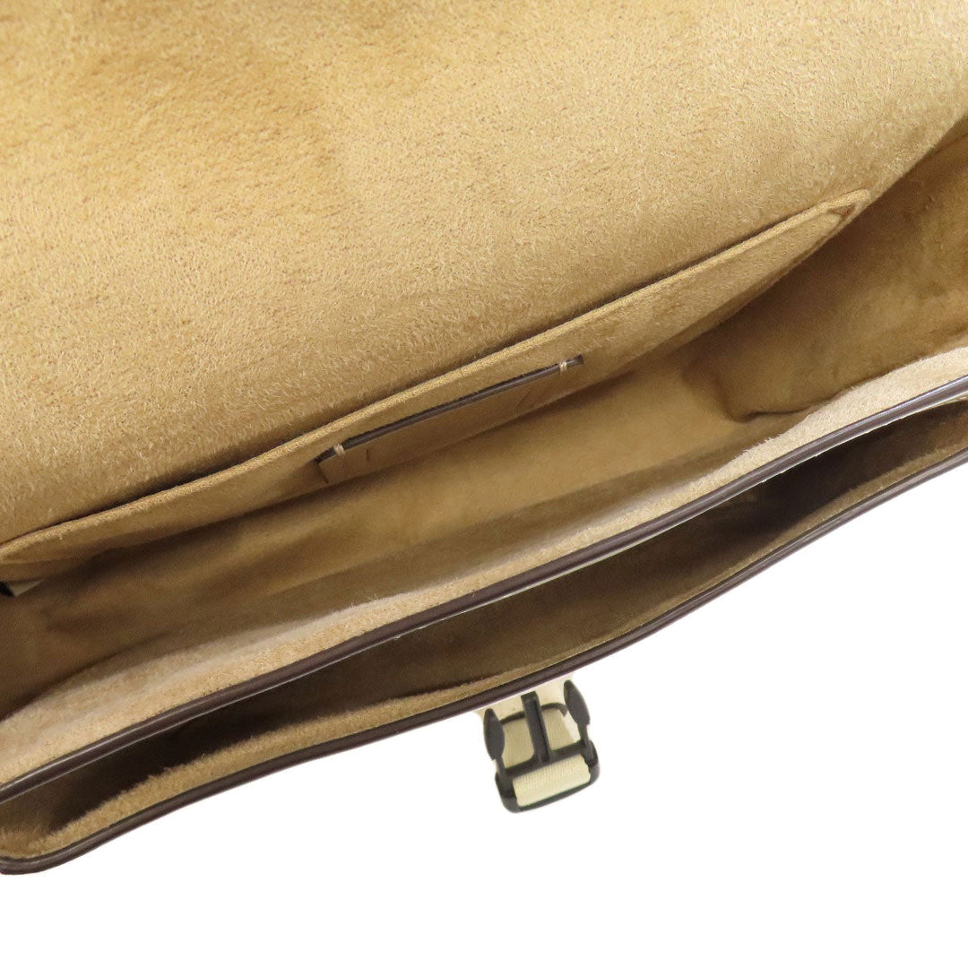 COACH Shoulder Bag CR098 leather white Pace Messenger Bag Women Used Authentic