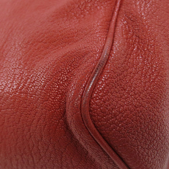 BOTTEGAVENETA Handbag leather Brown logo Women Used Authentic