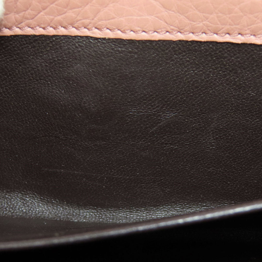 GUCCI Long Wallet Purse 376186 leather pink Swing Women Used Authentic