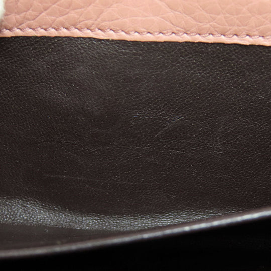 GUCCI Long Wallet Purse 376186 leather pink Swing Women Used Authentic