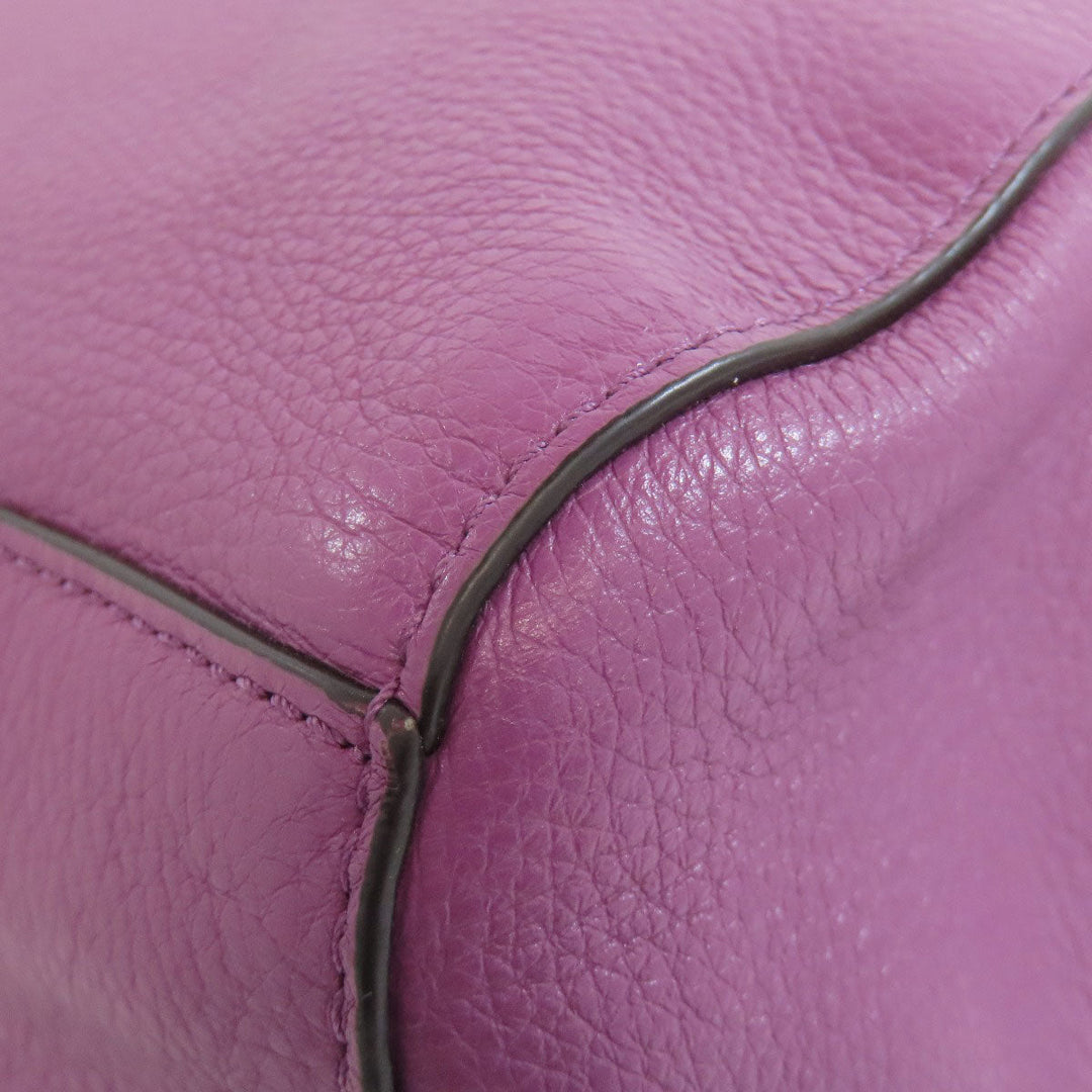 COACH Handbag F36675 leather purple 2WAY