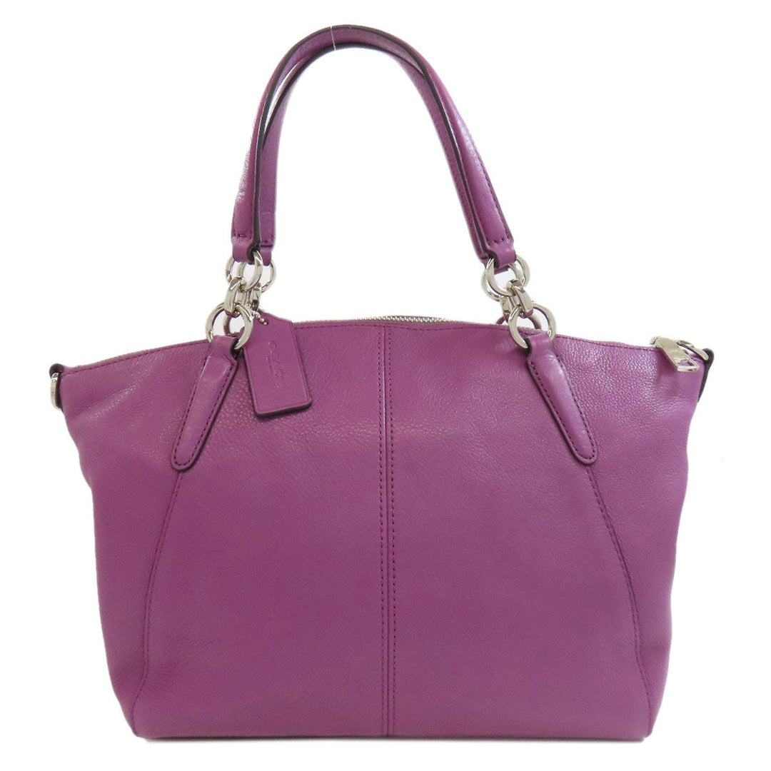 COACH Handbag F36675 leather purple 2WAY