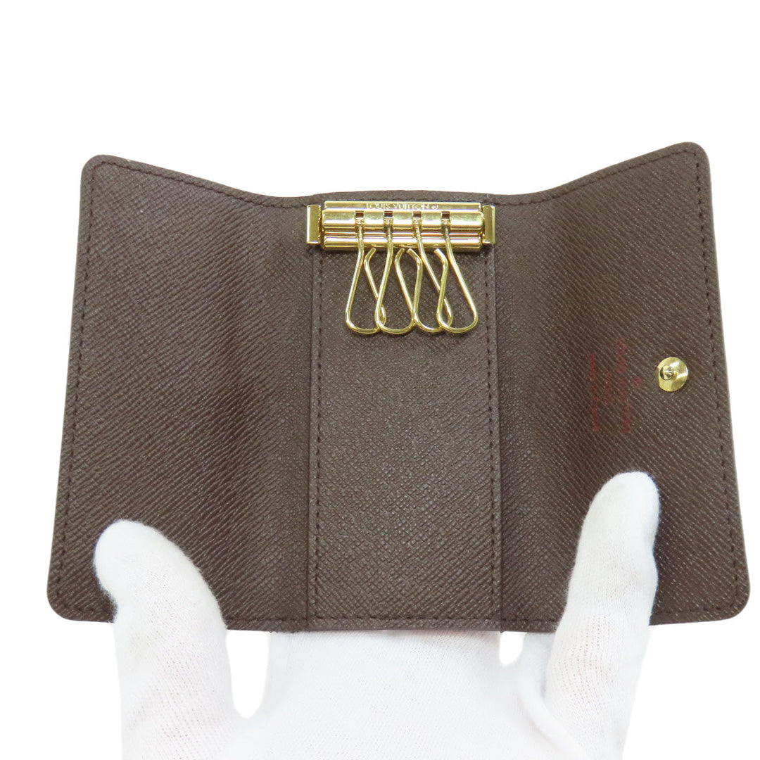 LOUIS VUITTON Key case Key holder  N62631 Damier canvas Brown Multicles4 Women(Unisex) Used Authentic