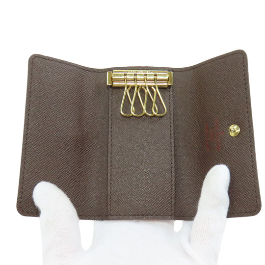 LOUIS VUITTON Key case Key holder  N62631 Damier canvas Brown Multicles4 Women(Unisex) Used Authentic