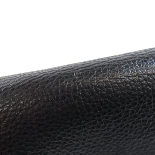 COACH Shoulder Bag CG470 leather black Morgan Saddle Women Used Authentic