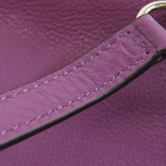 COACH Handbag F36675 leather purple 2WAY Women Used Authentic