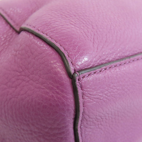 COACH Handbag F36675 leather purple 2WAY Women Used Authentic