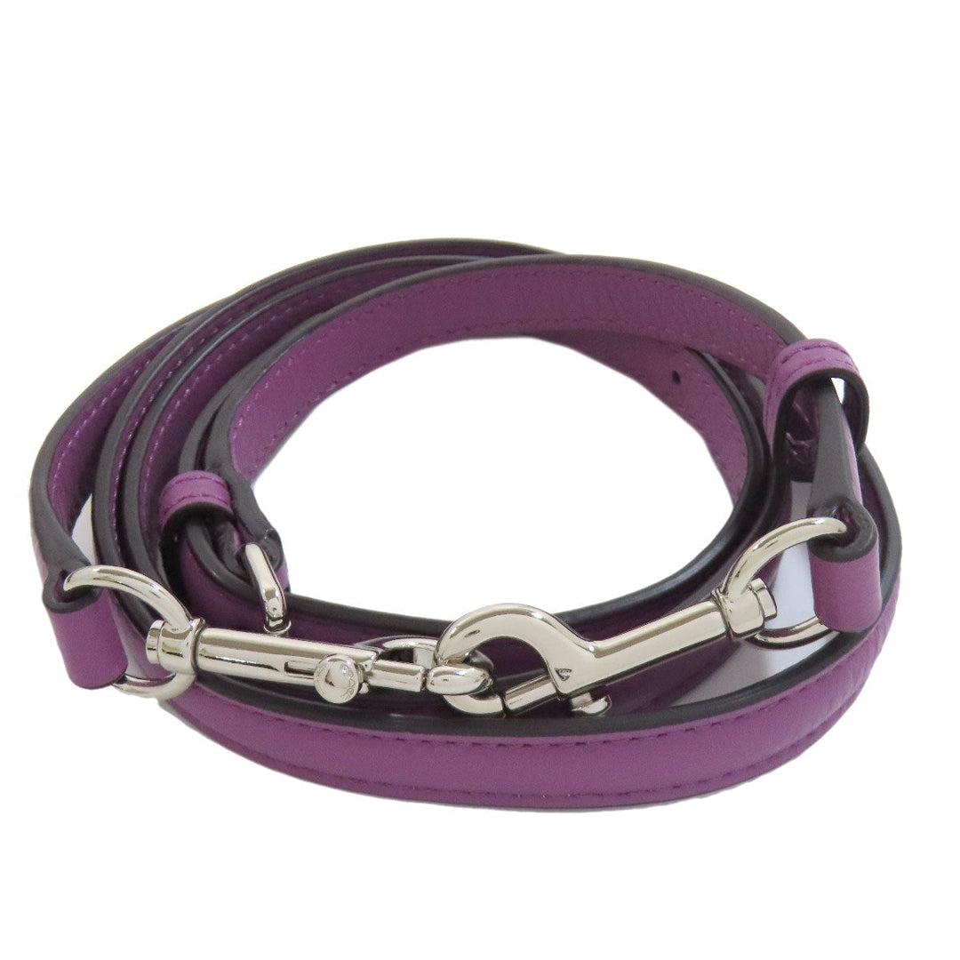 COACH Handbag F36675 leather purple 2WAY Women Used Authentic