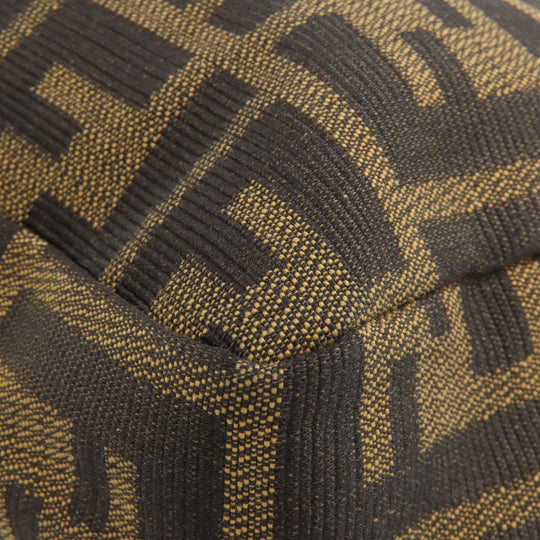 FENDI Handbag canvas Brown Zucca Pattern Women Used Authentic