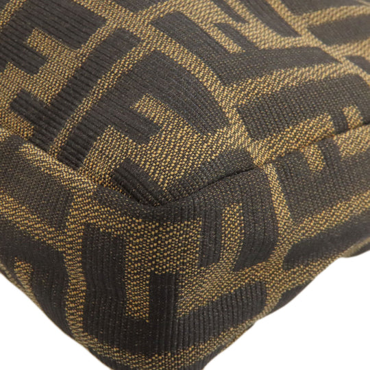FENDI Handbag canvas Brown Zucca Pattern Women Used Authentic