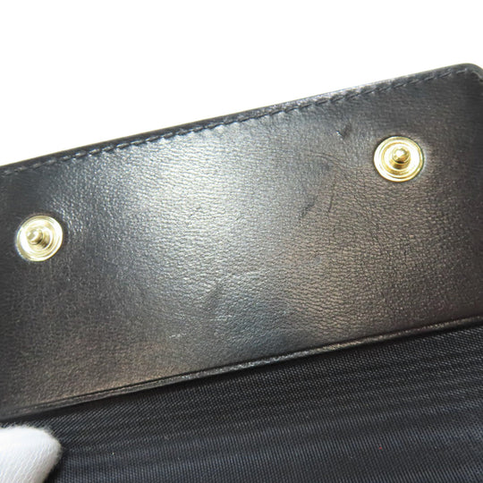 CHANEL Key case Key holder  Grained Calfskin Skin black COCO Mark Gold Metal Women Used Authentic